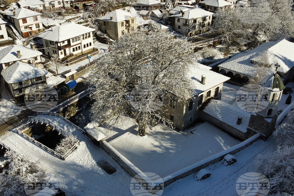 Село Широка лъка - зима - изглед