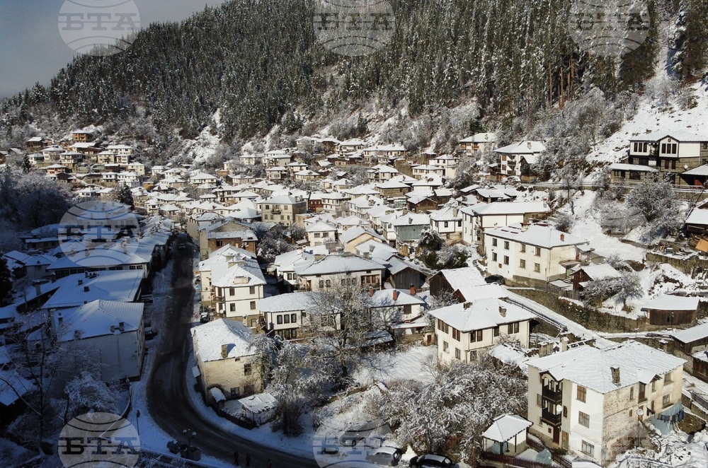 Село Широка лъка - зима - изглед