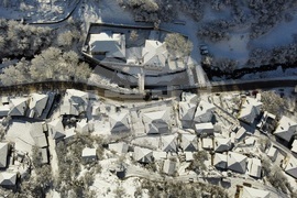 Село Широка лъка - зима - изглед