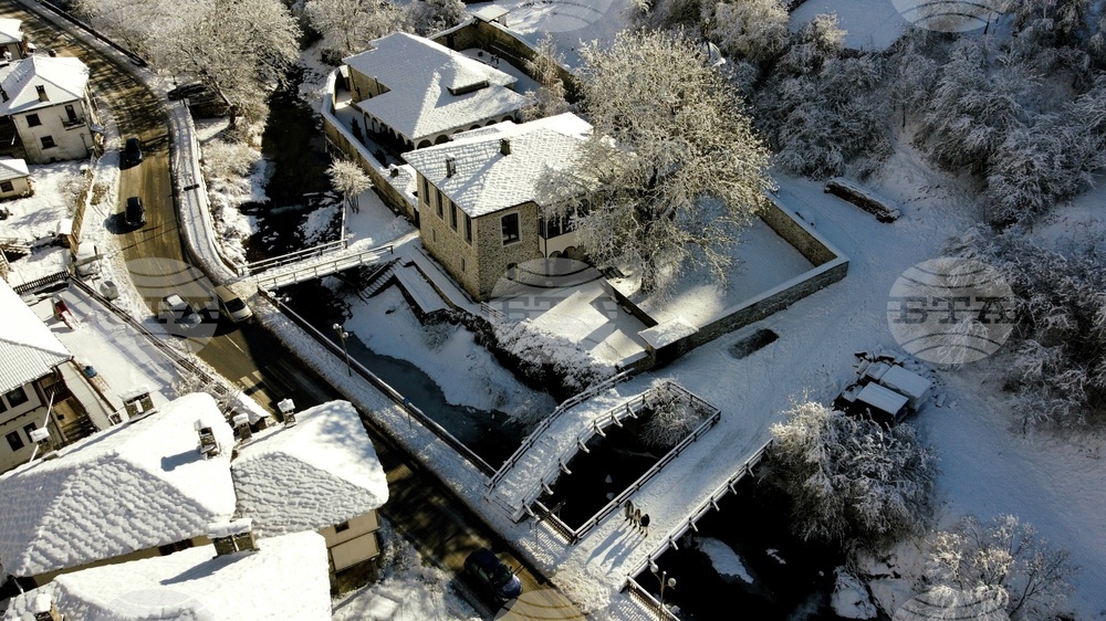 Село Широка лъка - зима - изглед