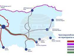 Транспортни коридори, карта. Снимка: Агенция "Митници"