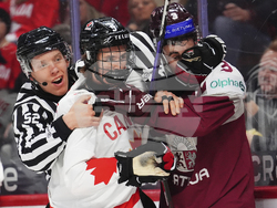 Latvia Canada World Junior Hockey