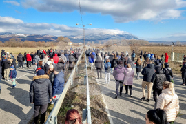 Кюстендил - поднасяне на цветя - пътен инцидент