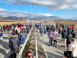 Кюстендил - поднасяне на цветя - пътен инцидент