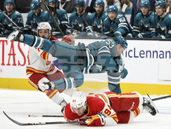Flames Sharks Hockey