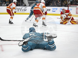 Flames Sharks Hockey