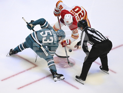 Flames Sharks Hockey