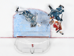 Flames Sharks Hockey