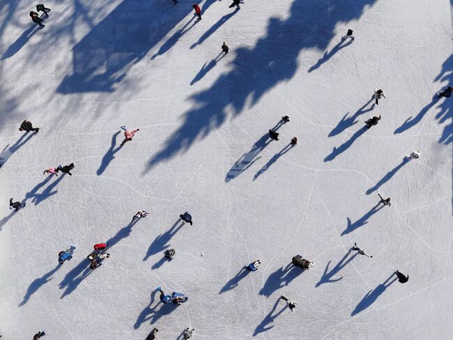 Блогът на българите в Австрия разказва за ледена пързалка пред виенското кметство