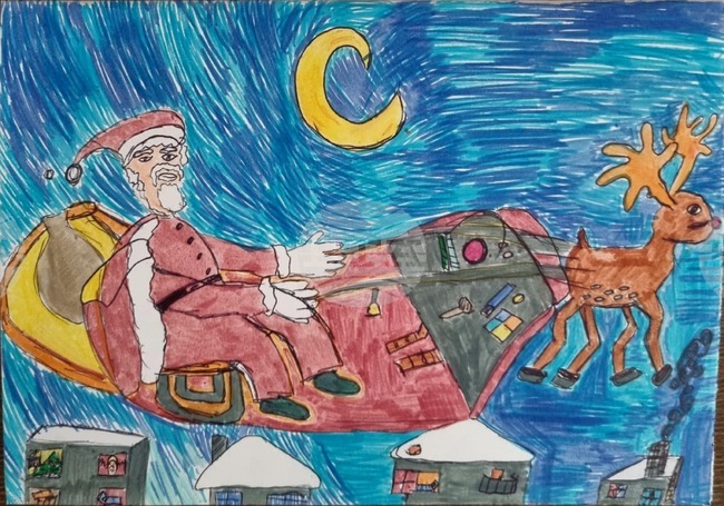 Отличиха най-добрите рисунки в националния конкурс „Весела Коледа“ на читалището в търговищкото село Лиляк 