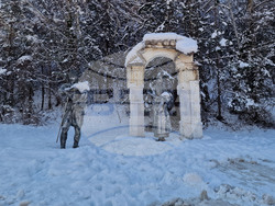 Село Забърдо - главен път Асеновград - Чепеларе - молебен