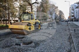 Бургас - улица - ремонт