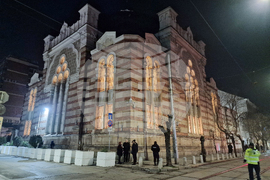 Централна Софийска синагога - запалването на шестата свещ на Ханука - церемония