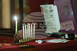 Централна Софийска синагога - запалването на шестата свещ на Ханука - церемония