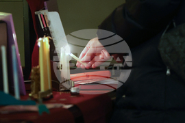 Централна Софийска синагога - запалването на шестата свещ на Ханука - церемония