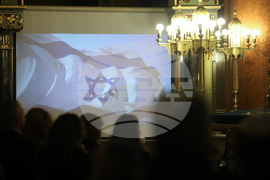 Централна Софийска синагога - запалването на шестата свещ на Ханука - церемония