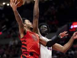 76ers Trail Blazers Basketball