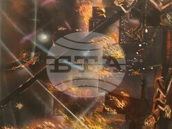 Творба на Хералд Шулц от изложбата „Войни“. Снимка: Националната галерия