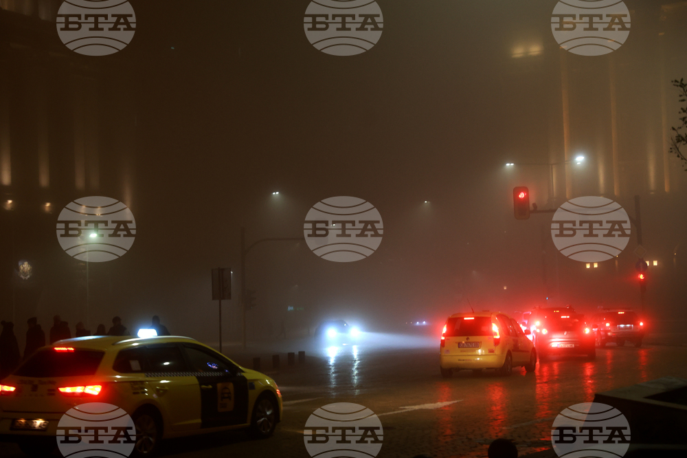 София - новогодишна нощ - гъста мъгла