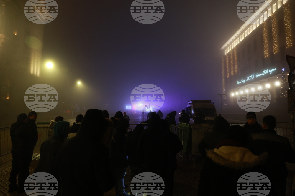 София - новогодишна нощ - гъста мъгла