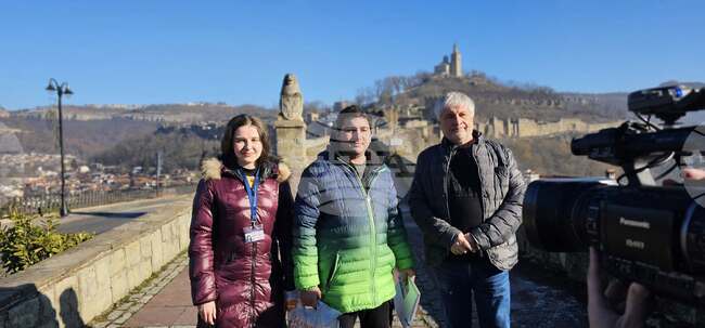 Ивайло Илиев, на 22 години, е първият посетител на крепостта „Царевец“ за новата 2025-а година