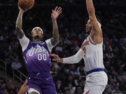 Jazz Knicks Basketball