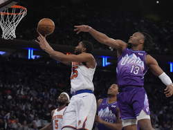 Jazz Knicks Basketball