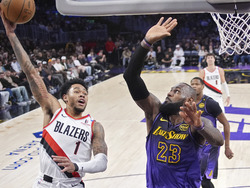 Trail Blazers Lakers Basketball