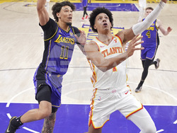 Hawks Lakers Basketball