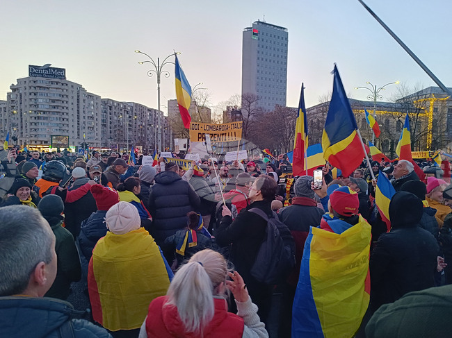 Румъния - Букурещ - протест - избори