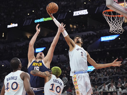 APTOPIX Nuggets Spurs Basketball