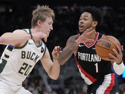 Trail Blazers Bucks Basketball