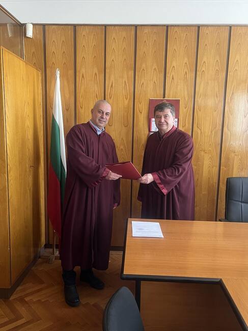 Прокурор Мартин Александров встъпи в длъжност заместник-административен ръководител на Окръжната прокуратура в Търговище