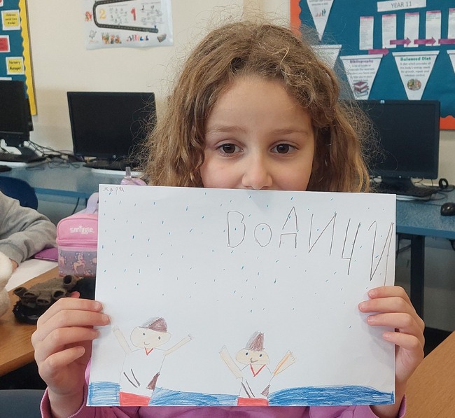 Урок, посветен на Богоявление, се състоя в Българското училище „Иван Вазов“ в Престън и Ланкастър, Великобритания