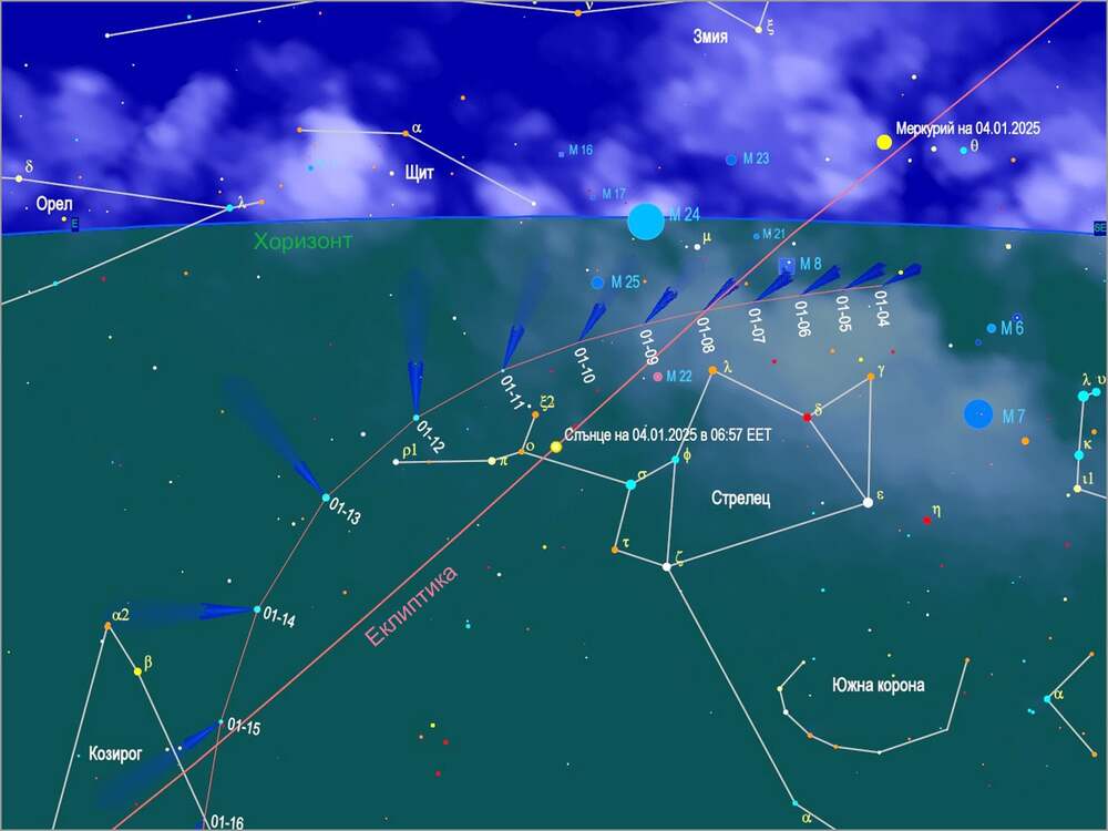 Ярката комета Атлас ще е най-близо до Земята на 13 януари