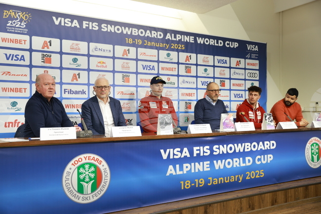 Световна купа в Банско - сноуборд - пресконференция