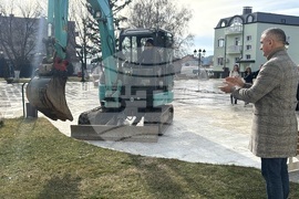 Гурково - централен площад - първа копка