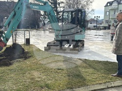 Гурково - централен площад - първа копка