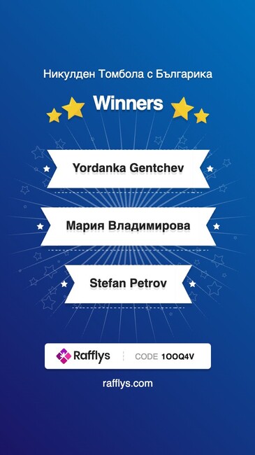 Културен център „Българика“ в Чикаго обяви победителите от празнична си игра „Никулден с Българика“