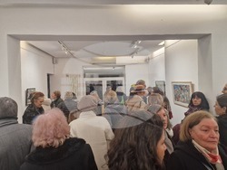 Откриване на изложбата на Стефан Моасе - Zaïzaï в галерия „Ракурси“. Снимка: Ваня Сухарова/БТА