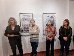 Откриване на изложбата на Стефан Моасе - Zaïzaï в галерия „Ракурси“. Снимка: Ваня Сухарова/БТА