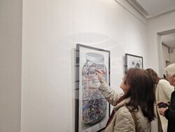 Откриване на изложбата на Стефан Моасе - Zaïzaï в галерия „Ракурси“. Снимка: Ваня Сухарова/БТА