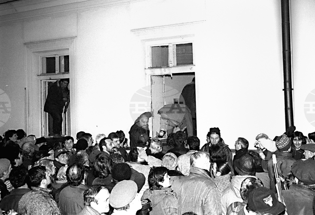January 10, 1997: Angry Protestors Storm Parliament Building
