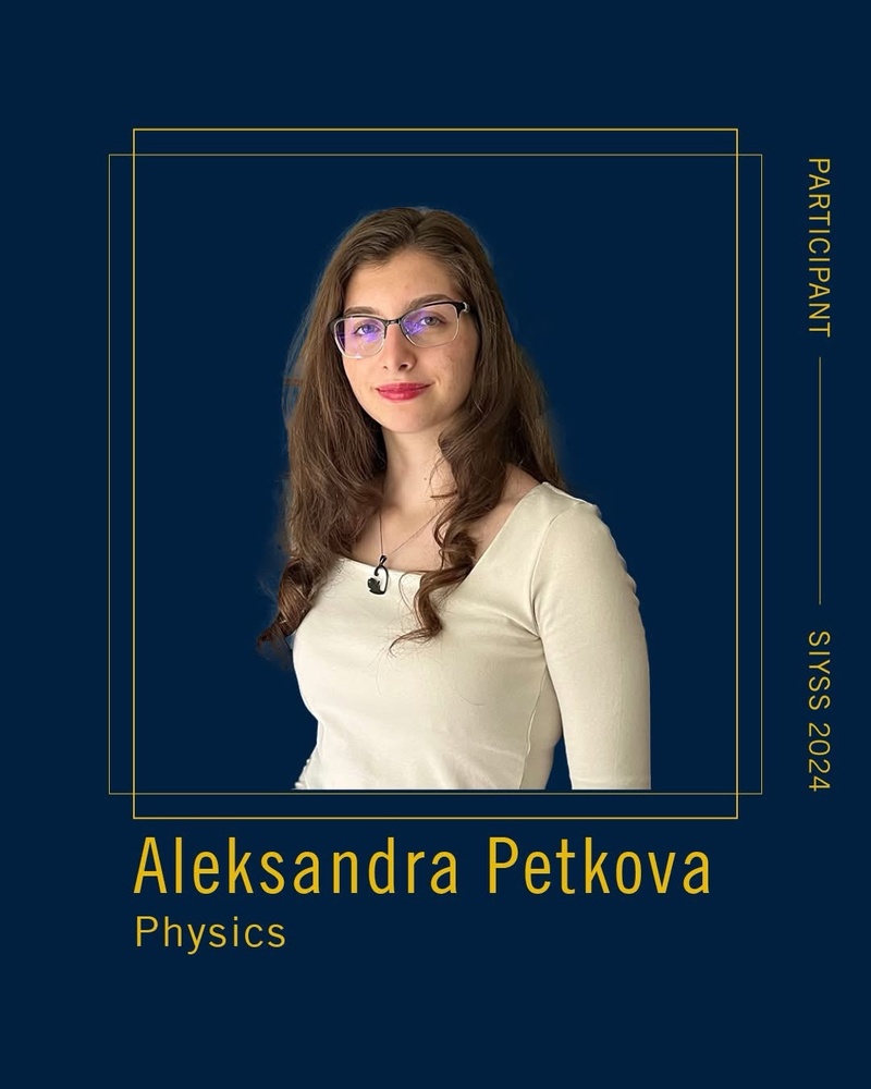 Българската дванадесетокласничка Александра Петкова е сред 20 младежи от цял свят, които представиха проект на Нобеловите награди