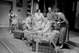 През 1955 г. е премиерата на комедията "Д-р" от Бранислав Нушич в народния театър "Иван Вазов"