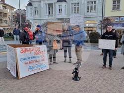 Сливен - протест - ПП "Сините камъни"