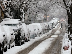 Столица - зимна обстановка - снегопочистване