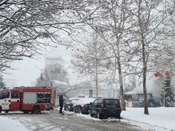 Пожар -  павилион в близост до х-л "Хилтън"