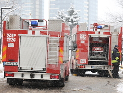 Пожар - павилион в близост до х-л "Хилтън"