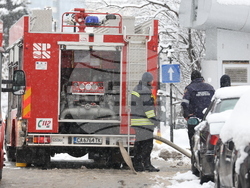 Пожар - павилион в близост до х-л "Хилтън"